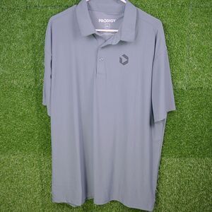Prodigy Gray Short-Sleeve Golf Polo - Men's Size XXL